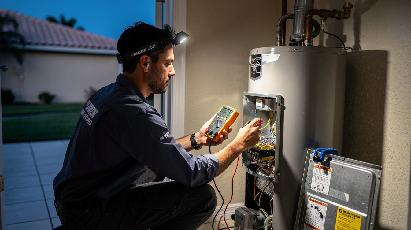 Weston Emergency Plumbing SFL technician responding to a call in Weston, FL